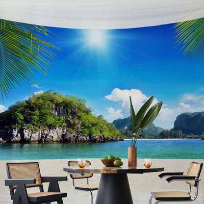 Wall Murals - Summer breeze - landscape with tropical islands at turquoise sea g -art