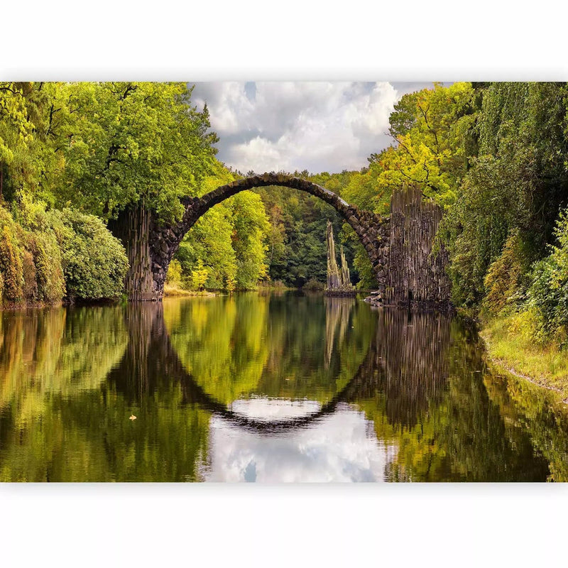 Wall Murals - Velna Rakoče Bridge in Kromlau - Rhododendron Park in Germany G-ART