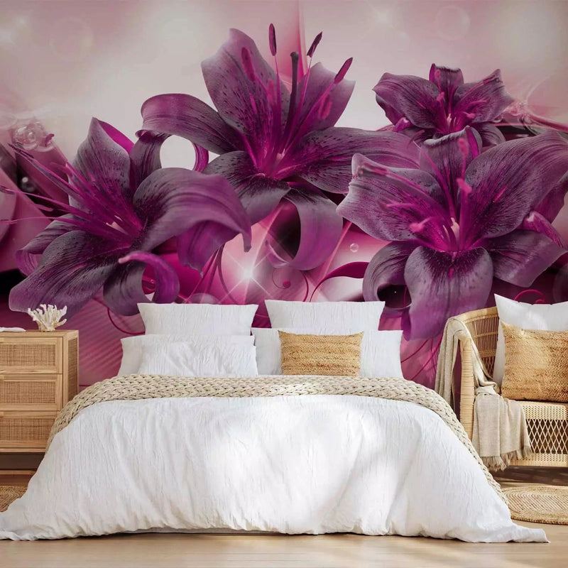 Wall Murals - Purple orchids, 64180 - different sizes available G-ART