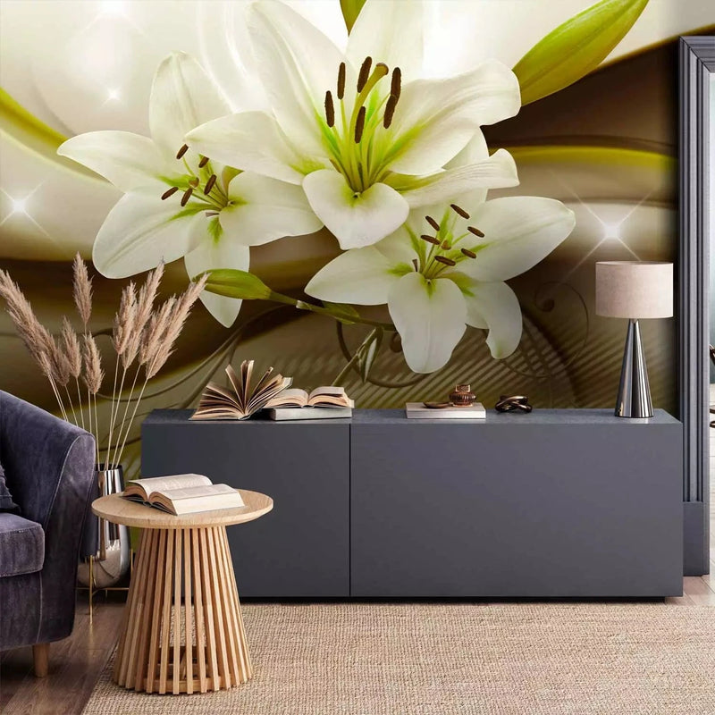 Wall Murals with lilies in green tones, 63923 - choose good ones Wall Murals G-ART