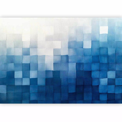 Wall Murals - blue abstraction - Blue squares, 161104 - buy G-ART