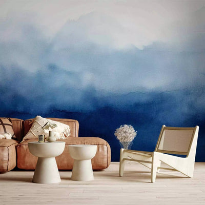 Abstract Wall Murals - Blue silence - made and sold by G-ART