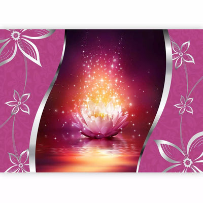 Wall Murals with lotus flowers in pink - starry lily, 60832g -art