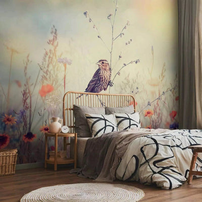 Wall Murals with a bird - a small bird, 123402