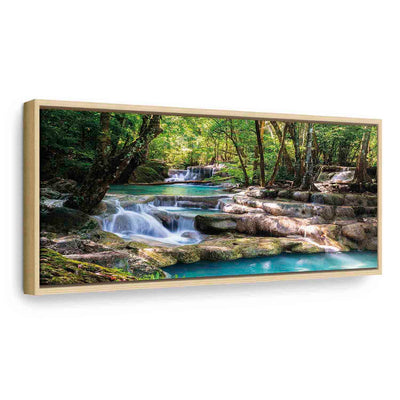 Картина в деревянной раме - Природа: Лесной водопад G ART
