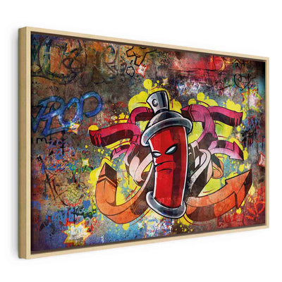 Картина в деревянной раме - Мастер граффити G ART