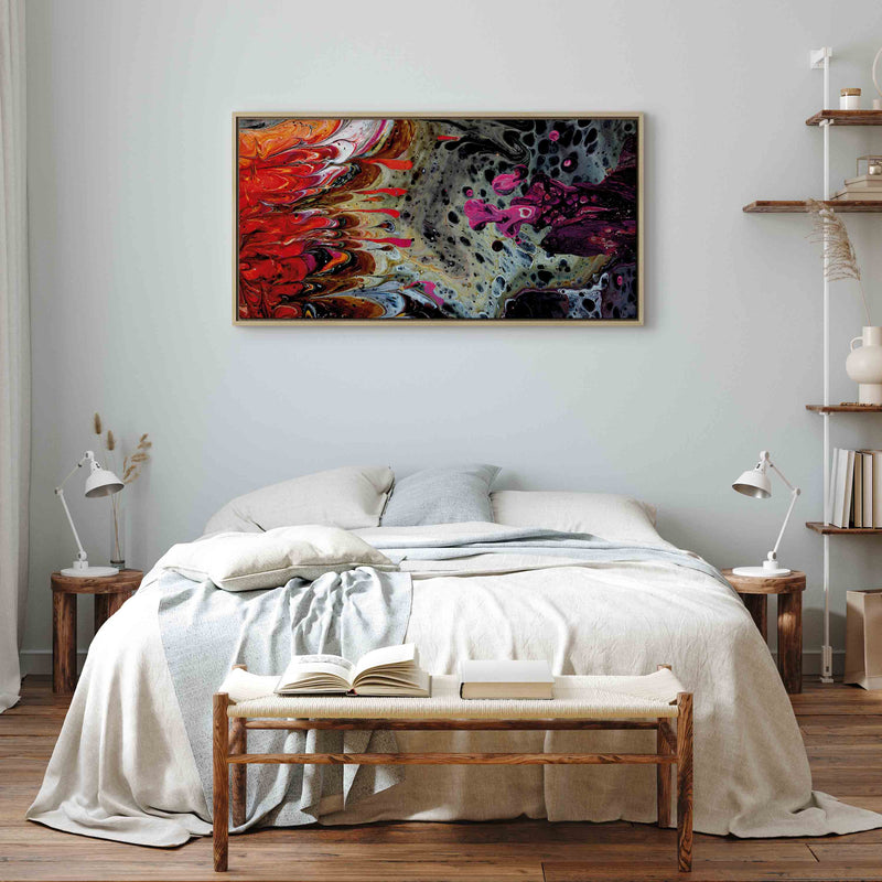 Gleznas guļamistabai - Glezna koka rāmī - Krāsu saplūšana G ART