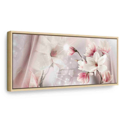 Painting in a wooden frame - Magnolia reflection G ART