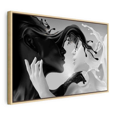 Skūpsts glezna koka rāmī - viesistabai un guļamistabai G ART