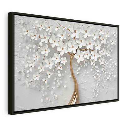 Glezna melnā koka rāmī - Burvīgā magnolija G ART