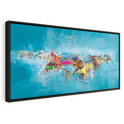 Painting in a black wooden frame - Paradise G ART
