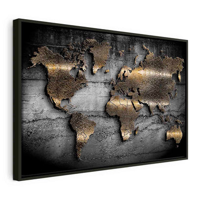 Glezna melnā koka rāmī - Pasaules dārgakmeņi, 90x60 cm G ART
