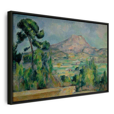 Glezna melnā koka rāmī - Svētās Viktorijas kalns - nopirkt reprodukciju G ART