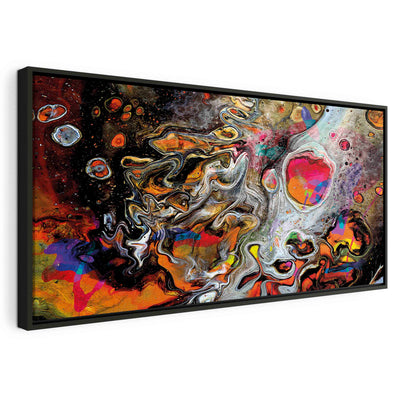 Maalaus mustassa puukehyksessä - Universumin väri G ART