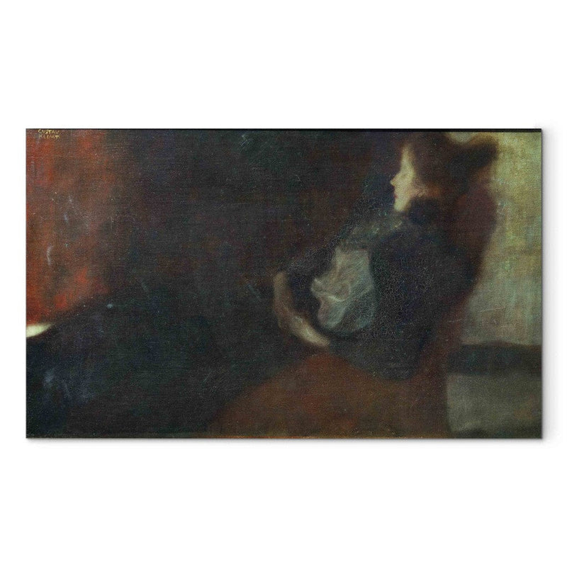 Painting reproduction on canvas - Gustav Klimt - Lady by the fireplace G-ART