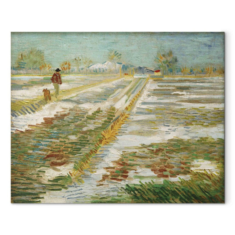 Reproduction of painting (Vincent van Gogh) - Landscape with snow g Art