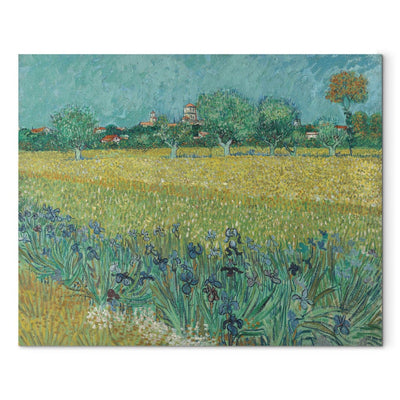 Reproduction of painting (Vincent van Gogh) - Arlas View with Iris in the foreground G Art