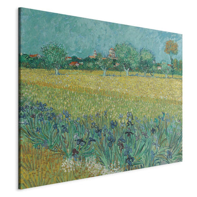 Maali reprodutseerimine (Vincent Van Gogh) - Arlas View koos Iirisega esiplaanil G Art
