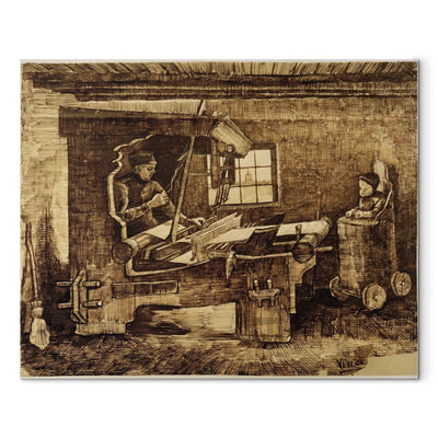 Распродукция живописи (Винсент Ван Гог) - ткач с ребенком в сумерках G Art