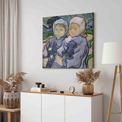 Reproduction of painting (Vincent van Gogh) - Two little girls g art
