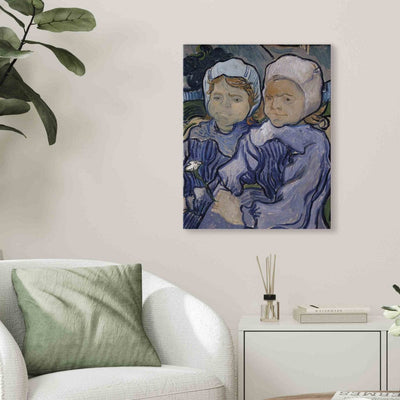 Reproduction of painting (Vincent van Gogh) - Two children g Art