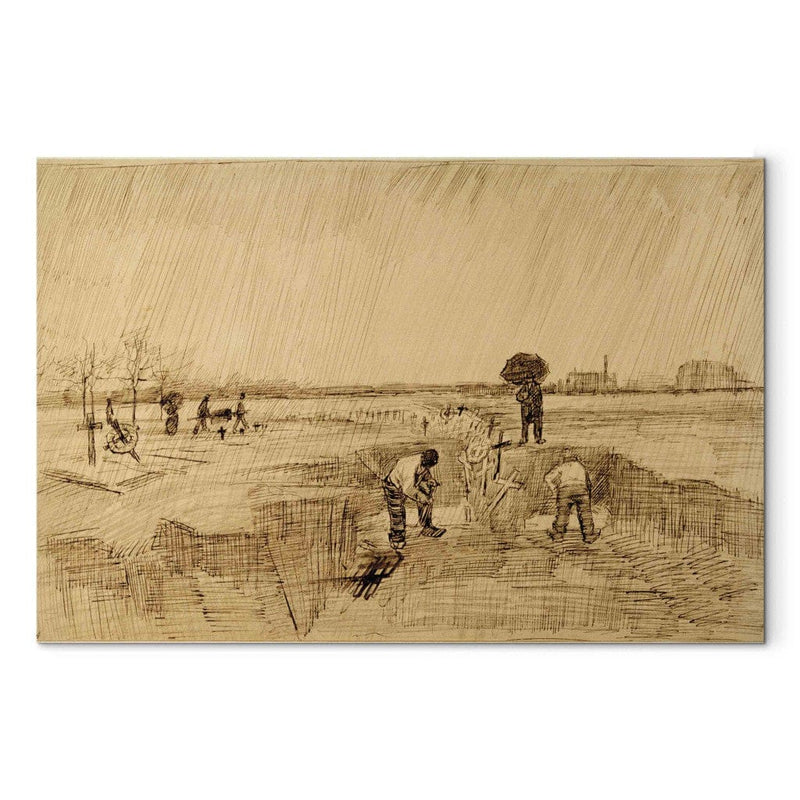 Maali reprodutseerimine (Vincent Van Gogh) - kalmistu vihmas G Art