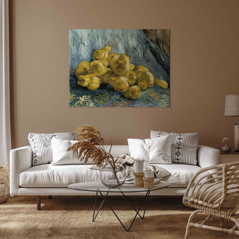 Воспроизведение живописи (Винсент Ван Гог) - натюрморта с искусством айва