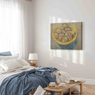 Gleznas reprodukcija (Vinsents van Gogs) - Klusā daba: Kartupeļi dzeltenā traukā G ART