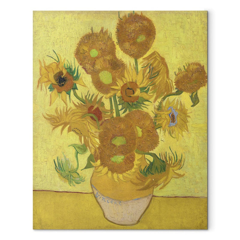 Maalauksen lisääntyminen (Vincent Van Gogh) - Asetelma - maljakko viidentoista auringonkukan kanssa G Art