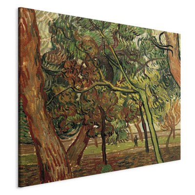 Tapybos reprodukcija (Vincentas Van Gogas) - medžiai rudenį G menas
