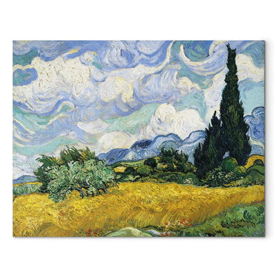 Tapybos atkūrimas (Vincentas Van Gogas) - kviečių laukas su „Cypress G Art“