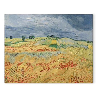 Maalauksen lisääntyminen (Vincent Van Gogh) - Kukkaisten poppien kanssa olevat kentät G -taidetta