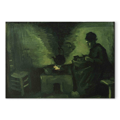Reproduction of painting (Vincent van Gogh) - Farmer at the hearth G Art