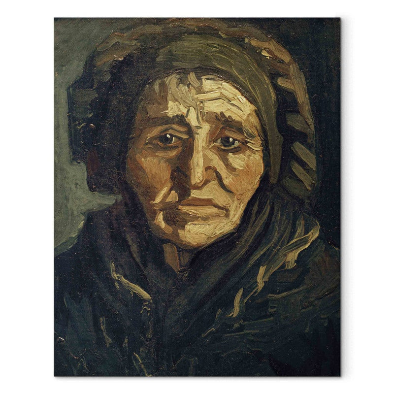 Maali reprodutseerimine (Vincent Van Gogh) - põllumees: tume mütsiga naine g Art