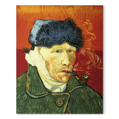 Gleznas reprodukcija (Vinsents van Gogs) - Pašportrets ar kažokādas cepuri G ART