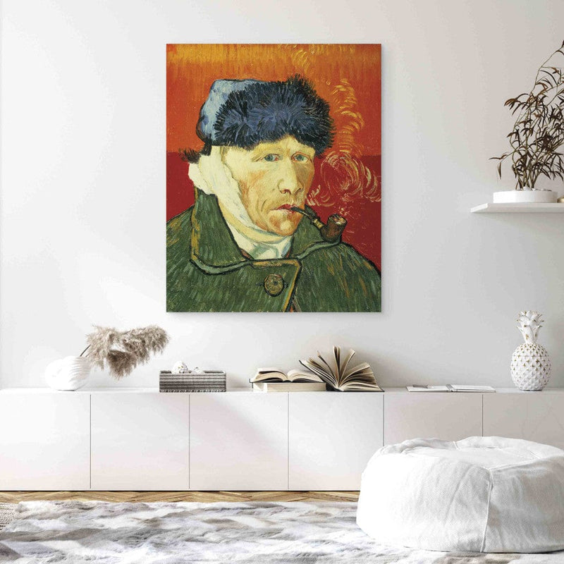 Воспроизведение живописи (Винсент Ван Гог) - Самоно -картр с меховой шляпой G Art