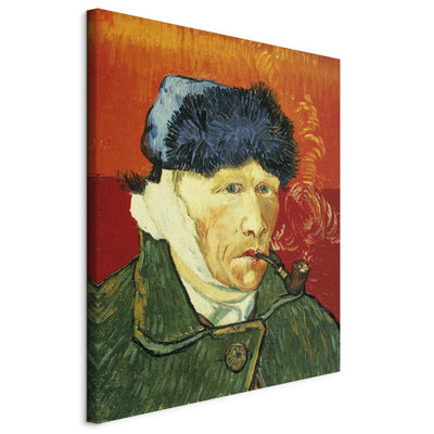 Tapybos reprodukcija (Vincentas Van Gogas) - „Self -Portrait“ su kailio skrybėle G meno