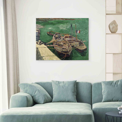 Воспроизведение живописи (Винсент Ван Гог) - Пирс с лодкой G Art