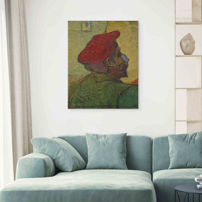 Gleznas reprodukcija (Vinsents van Gogs) - Pols Gogēns (Vīrietis ar sarkanu cepuri) G ART