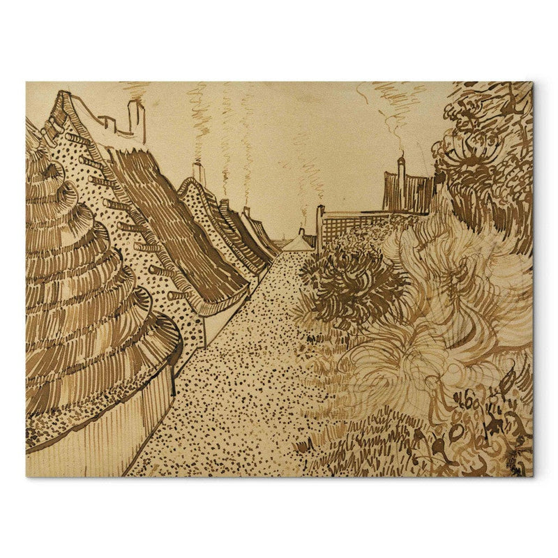 Воспроизведение живописи (Винсент Ван Гог) -Saintes-Marydela-Mer Street G Art