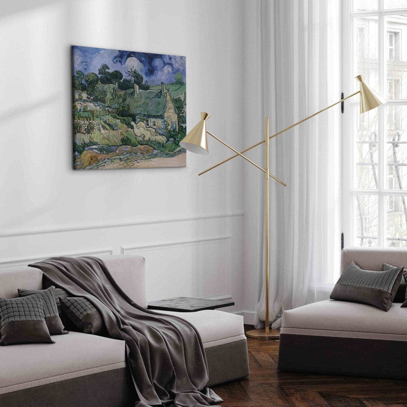Воспроизведение живописи (Винсент Ван Гог) - Соломенная дом G Искусство