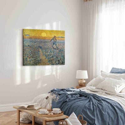 Gleznas reprodukcija (Vinsents van Gogs) - Sējējs saulrieta laikā G ART