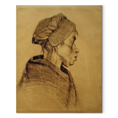 Reproduction of painting (Vincent van Gogh) - Woman's head g art
