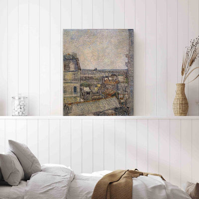 Gleznas reprodukcija (Vinsents van Gogs) - Skats no Rue Lepic dzīvokļa loga G ART