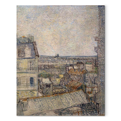 Maali reprodutseerimine (Vincent Van Gogh) - vaade Rue Lepic korteriaknale G Art