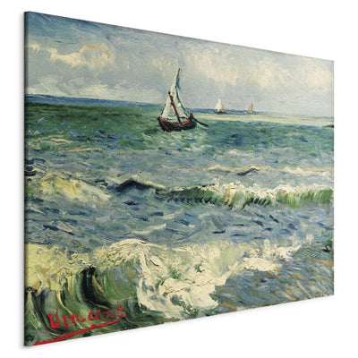 Gleznas reprodukcija /Vinsents van Gogs/ - Skats uz jūru pie Saintes-Maries G ART