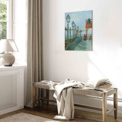 Воспроизведение живописи (Винсент Ван Гог) - терраса и зона просмотра в Мулен -де -Блате -Файне, Montmartrs G Art