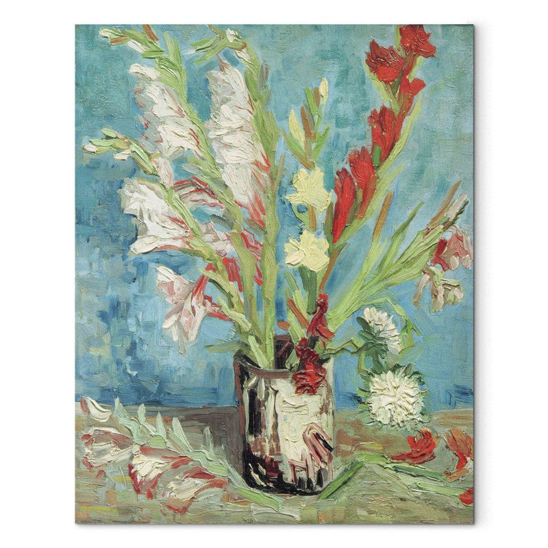 Tapybos atkūrimas (Vincentas Van Gogas) - vaza su „Gladiolus G Art“