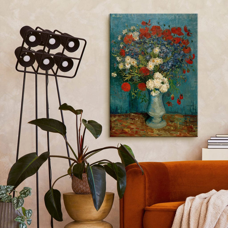 Воспроизведение живописи (Винсент Ван Гог) - ваза с кукурузным цветом и маками G Art