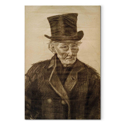Painting reproduction (Vincent van Gogh) - an old man with a hat g art